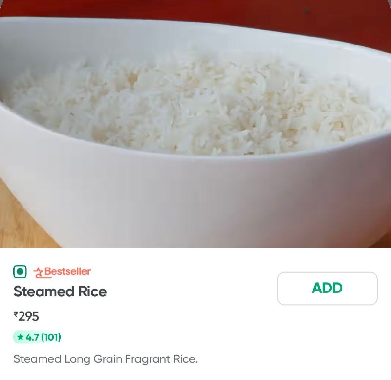 viprabuddhi's tweet photo. Selling a plate of rice for ₹300 should be illegal

Even an entire bag of rice doesn't cost this much https://t.co/gje3uhOVI4