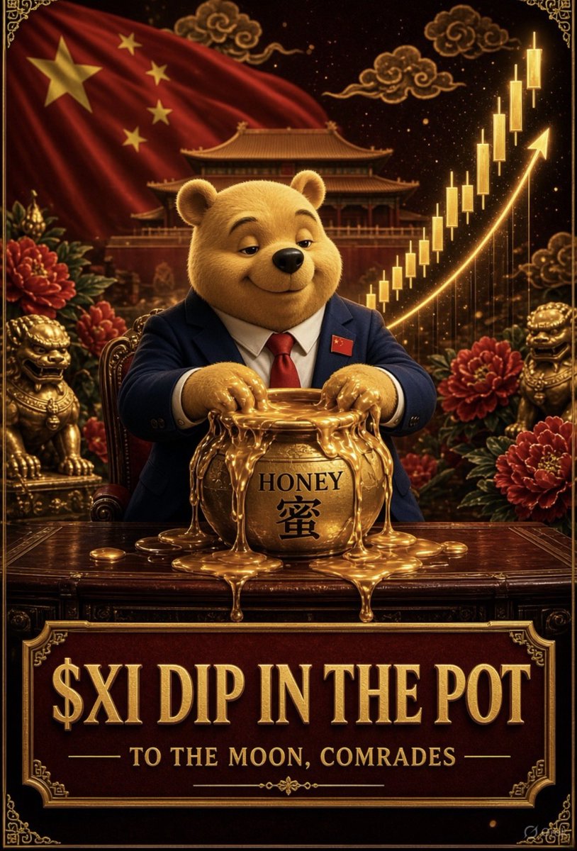 XiJinpingPUMP's tweet photo. The pot is open.
$XI
CA: 3rNhVP5UGDUxgrFm5dMPjog5RKUQb8z2yFmA2Xuypump
Honey first. Questions later.
Dip in the pot. https://t.co/ifORqWaawo