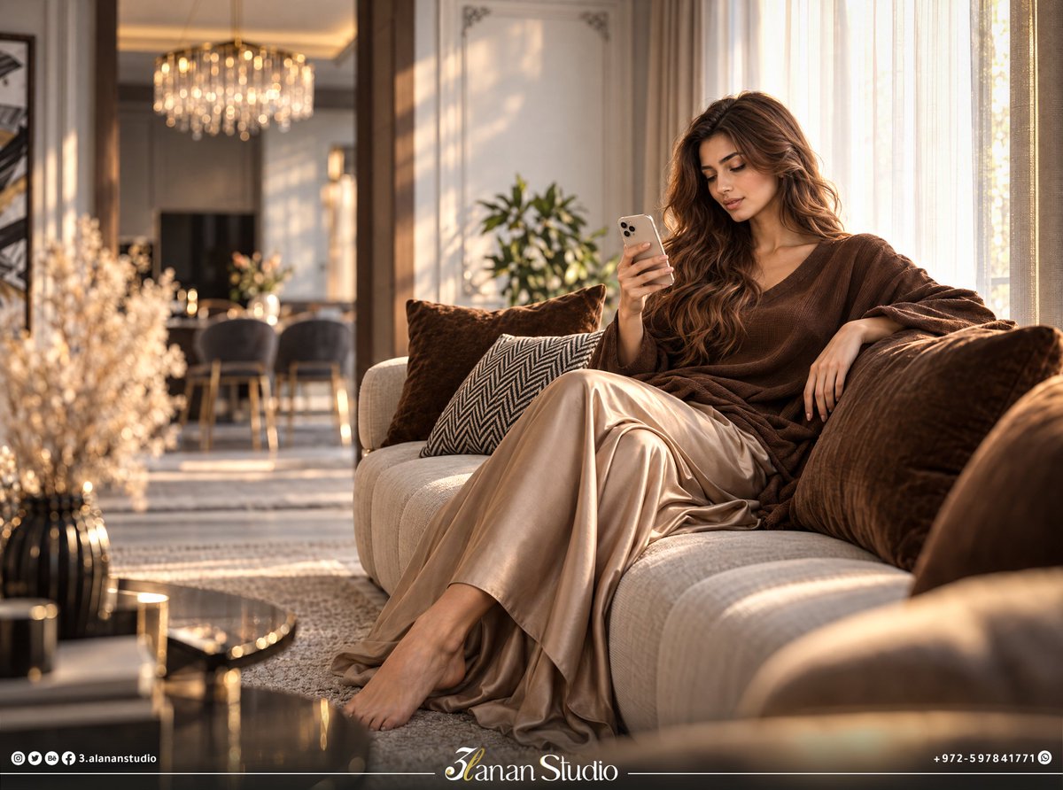 SamraAnan's tweet photo. التصميم مش بس لقطة واسعة… أحيانًا تفصيل صغير بيحكي قصة المكان كاملة.

لقطات فنية من مشروع مجلس النساء، ركّزنا فيها على حضور الإنسان، تفاصيل اللوحة، ملمس الأقمشة، وانعكاس ضوء الغروب داخل المساحة.

أي لقطة كانت الأقرب لكم: لقطة الفتاة أم اللوحة؟ https://t.co/hEqD5S0ymE