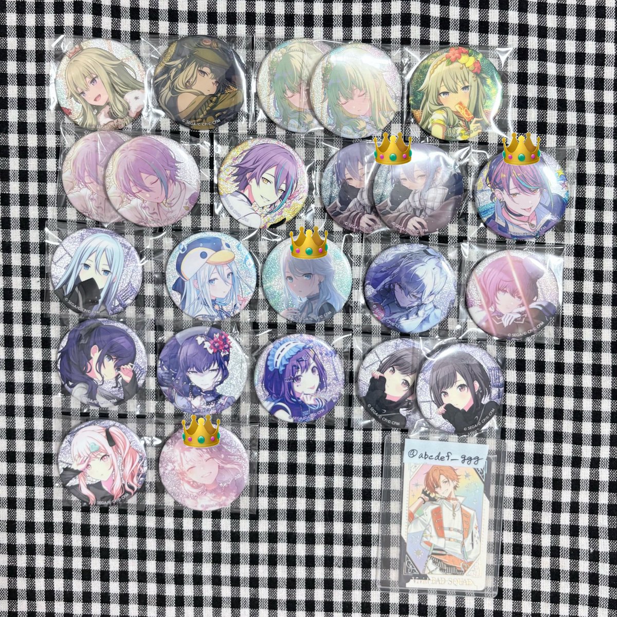 abcdef___ggg's tweet photo. プロセカ グリッター缶バッジ グリ缶 交換 譲渡 買取 56A 56C

譲▶︎ミク リン レン ルカ MEIKO KAITO 一歌 咲希 穂波 志歩 みのり 遥 愛莉 雫 こはね 杏 司 えむ 寧々 類 奏 まふゆ 絵名 瑞希

求▶︎リトリン記載絵柄or定価＋送料

ツリーに条件あり
リトリンご一読の上お気軽にお声掛けください🙇🏻‍♀️ https://t.co/RTp8LmMWEF