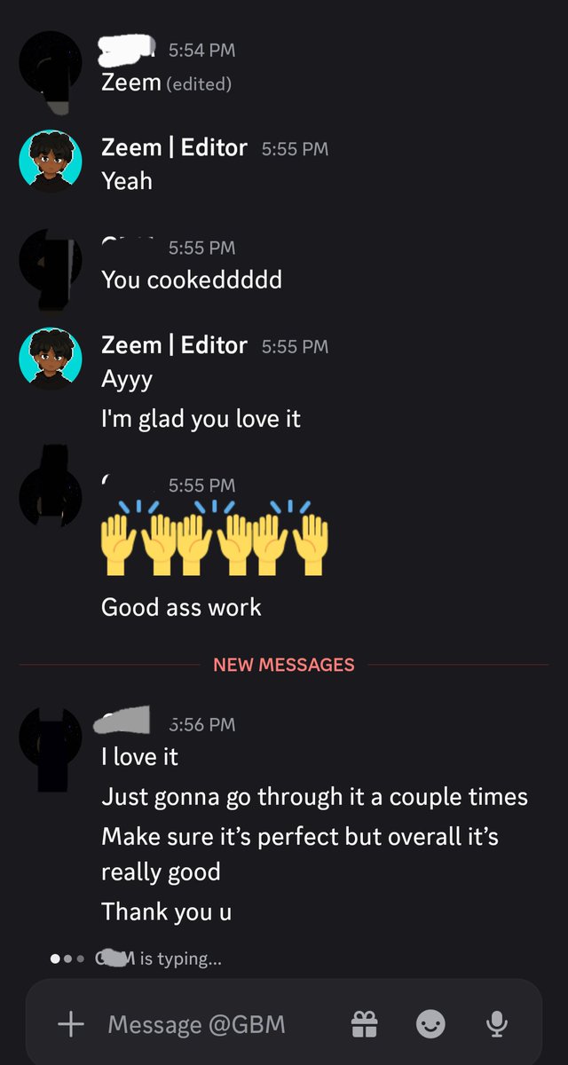 zeemmov's tweet photo. Another satisfied client 

Another reason to book me as your editor https://t.co/DMEBNpZEwv