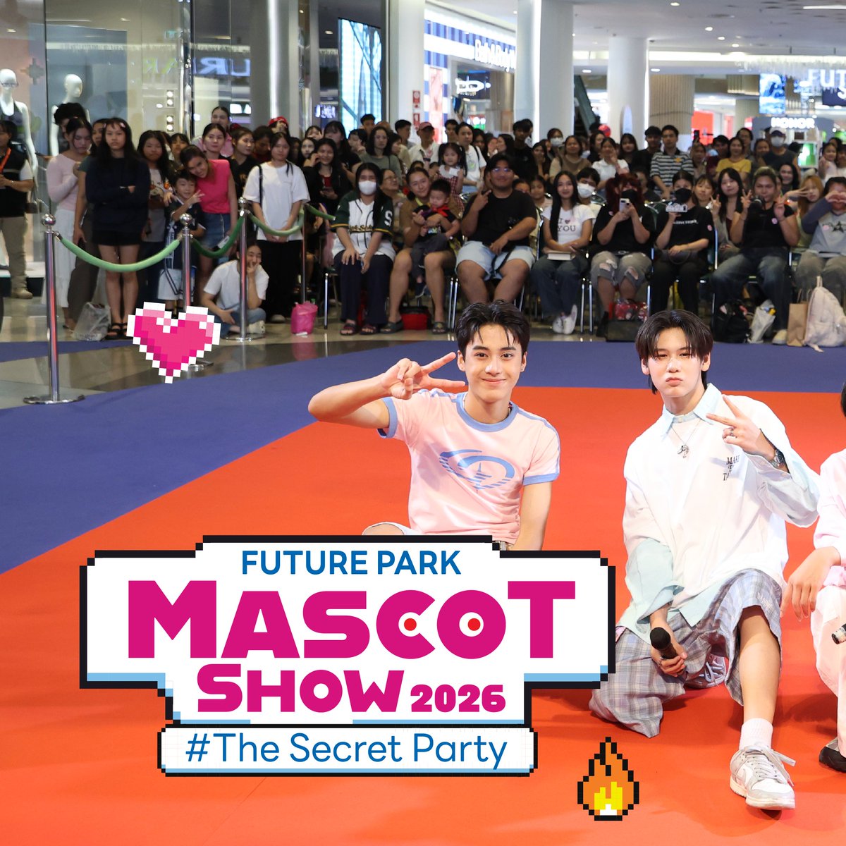 futurepark's tweet photo. 🎤🔥 SLAMDUCK บุกเวที FUTURE PARK MASCOT SHOW 2026!
#FutureParkMascotShow2026 #TheSecretParty #SLAMDUCK #FutureParkAndZpell #FutureparkXSlamduck https://t.co/G791fVPQKJ