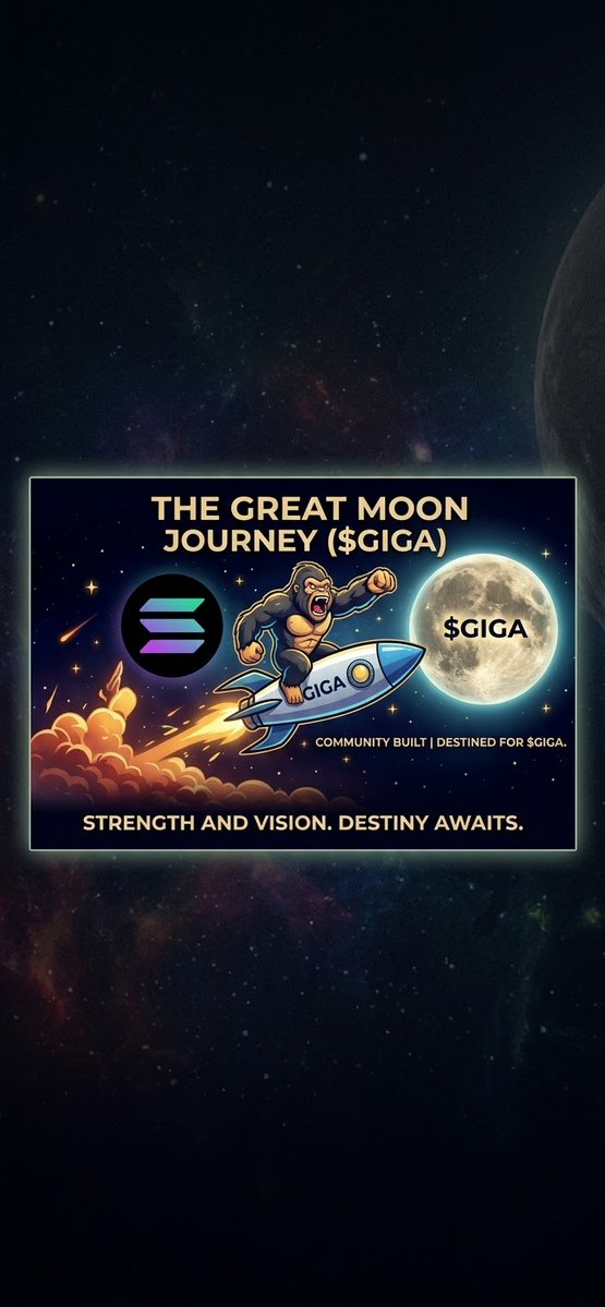 GigaMoon01's tweet photo. The momentum around $GIGA is growing every single hour. We are building a rock-solid community on Solana before we hit the charts on September 25! 🌕
Don't miss out on the early wave:
💬 https://t.co/XGyCDO5P1O
$GIGA #Solana #Memecoin #CryptoGems #SolanaApes https://t.co/VdY4gRA8sM