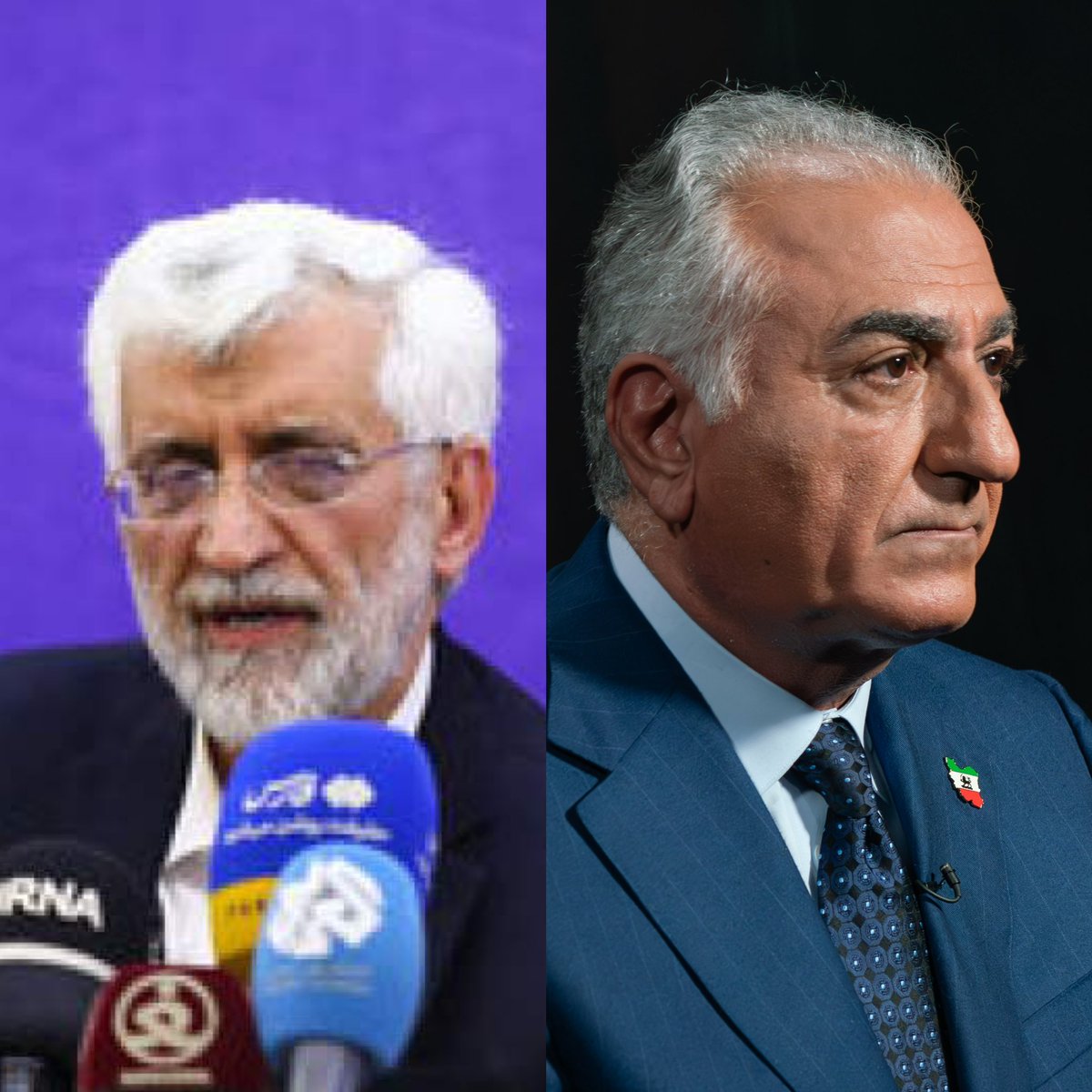 vasat_baz's tweet photo. دو چهره را نام ببر که طرفدرانش، بیش‌تر از دشمن خارجی به ایران ضربه زده‌اند. https://t.co/m6TKKCO6nA