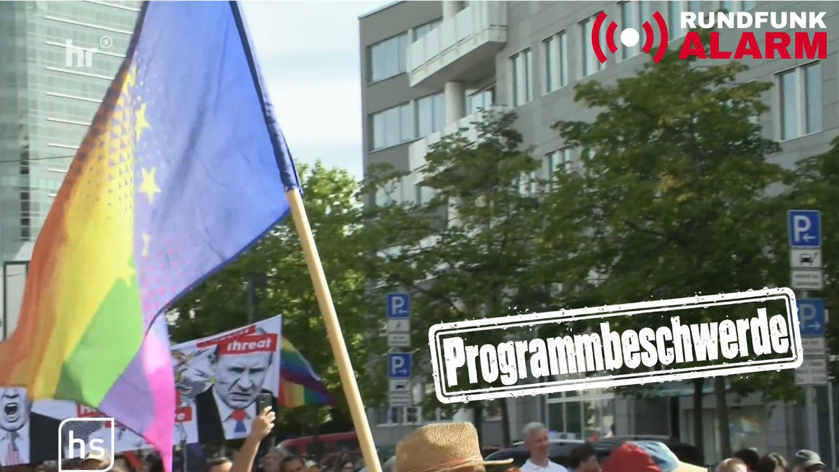 Rundfunkalarm's tweet photo. 🟥 Trauer auf dem Römerberg - Schweigen dazu in der hessenschau!

Warum schwieg die hessenschau zur „Trauerwache Deutschland“?

➡️ Programmbeschwerde einreichen - https://t.co/fZhzkmKF2L https://t.co/6d3o5JqppK