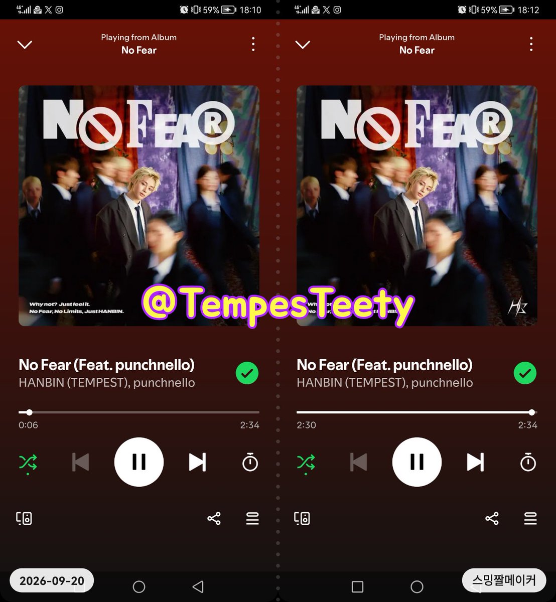 TempesTeety's tweet photo. @TPST__official 260920 오후 6시 🚫
#NF_스트리밍_4주차
#HANBIN #TEMPEST
#No_Fear https://t.co/TQ5Fts1nfT