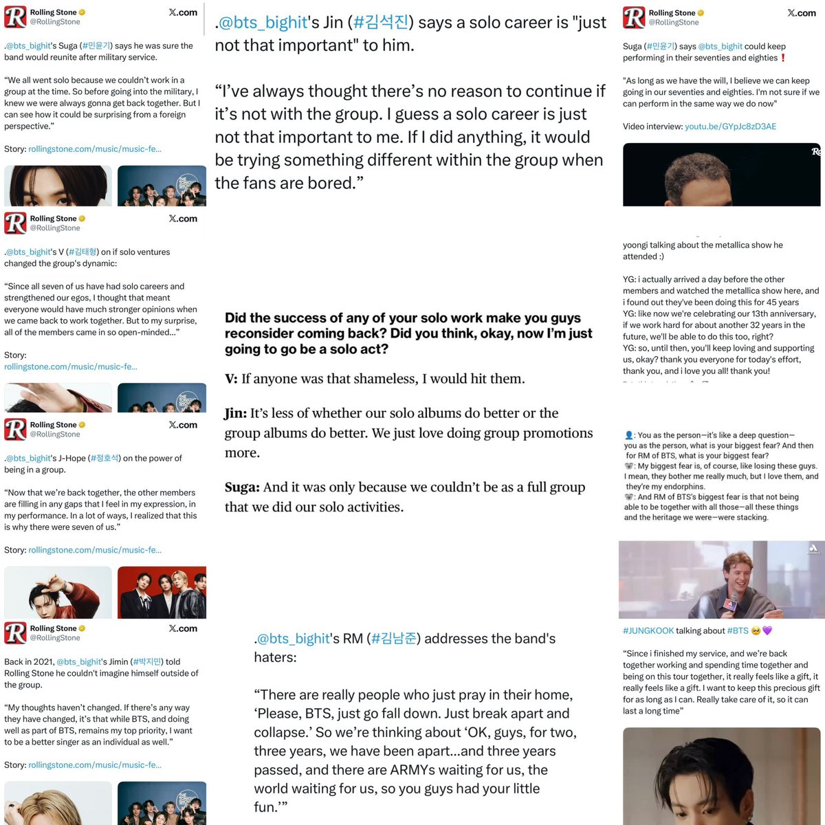 amevvil's tweet photo. no, bts will never disband because their fanbase is solid, the members love each other.

every single one of their solo releases entered the hot 100. 

the shows for the 3 members who went on solo world tours were completely sold out by their core fanbase.

bts members have a solid enough core fanbase to sustain them as soloists too, plus their general public awareness is just as high as their core fandom, but bts is always their priority.