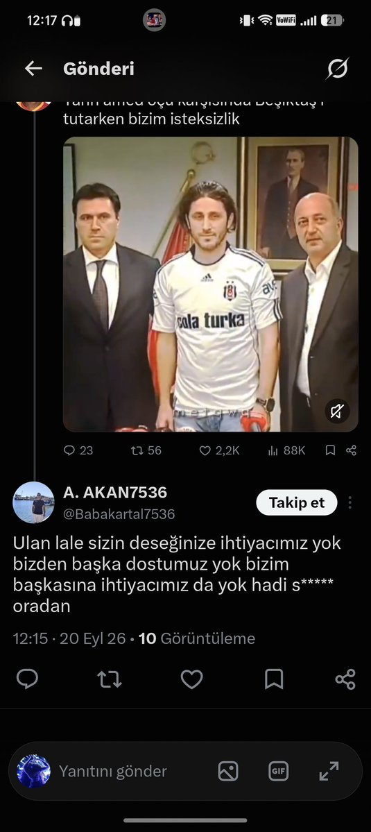notwitero212's tweet photo. @Babakartal7536 @tribundenkArA Güzel kardeşlik he, nabza göre şerbet olayı. https://t.co/XTBJ1FBdcy
