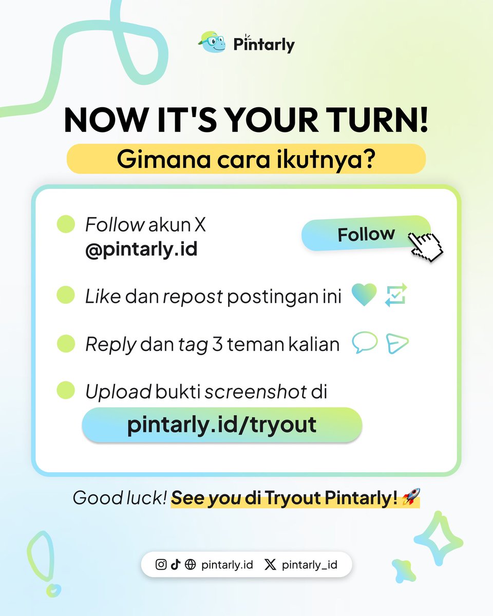 pintarly_id's tweet photo. yuhuwwwww TRYOUT GRATIS SNBT #5 PINTARLY ISSS BAACKKKKK

langsung aja daftar dan kerjain tryoutnya sekarang!!!! 

#studytwt #tryout #snbt #togratis https://t.co/h9PJyWNAP6