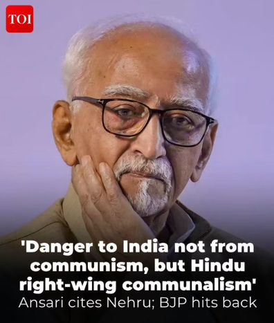 indiclogic's tweet photo. Genuine Question:

Why is this treasonous uncle of Gangster Mukhtar Ansari,
#HamidAnsari
Who sold the names of undercover RAW operatives to our enemies

Still free ?

&amp;

Obviously this shameless radical has the same opinions as a  #Terrorist !!
😡😡😡 https://t.co/CdDDAw8MXq