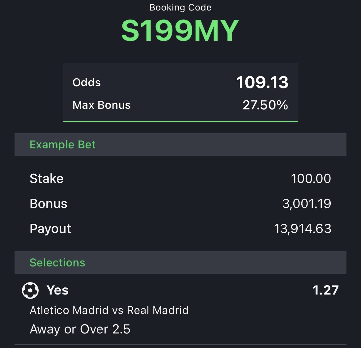 WATIMAGBOHh's tweet photo. Happy Sunday Yall!💐

Soft 2,3, 140, &amp; 100 odds.

J4UM6X

ZBQBVX

K9TAQL

S199MY

Stake responsibly!📣 https://t.co/8F8bRE3b5w
