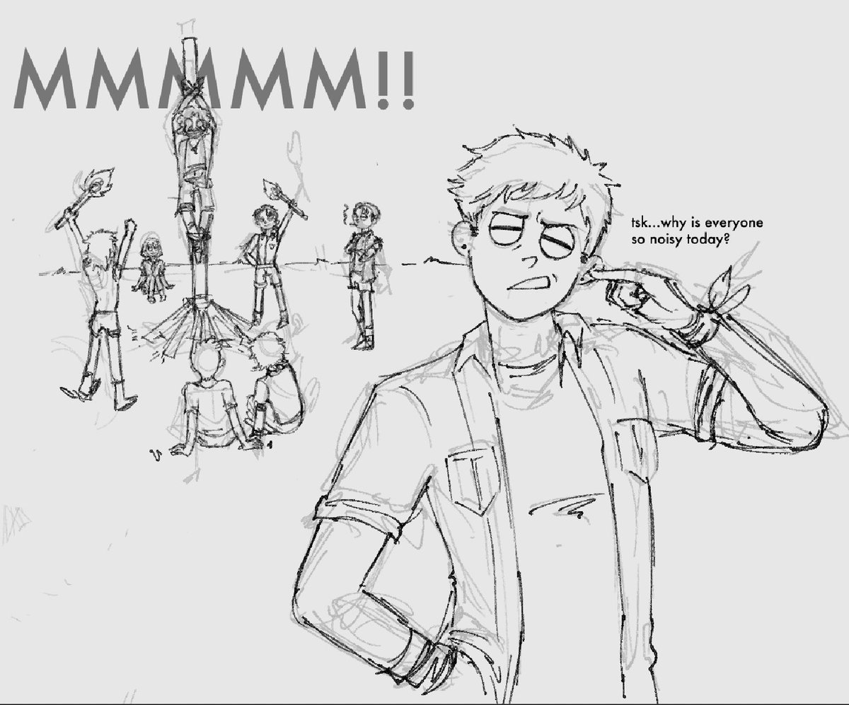 shhnevahere's tweet photo. i haven't sketched out something so fast, excuse the messiness. i love making silly art with people.

technically it's team building, if you think about it. 

#MortySummerCamp #rnm https://t.co/px3OwKu5ST
