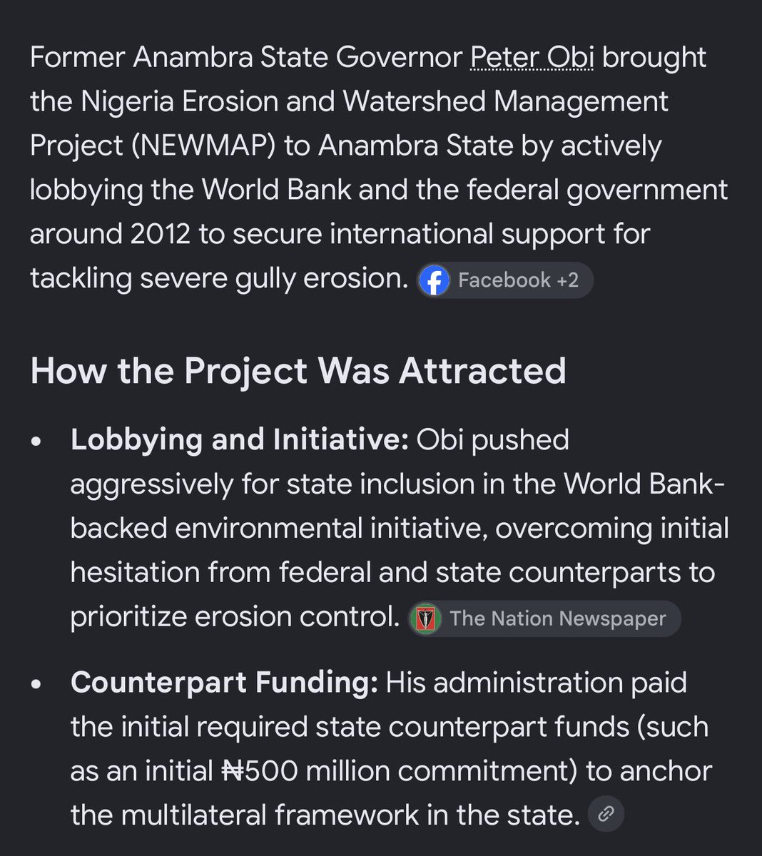 Kotosiairu's tweet photo. @General_Somto I did my NYSC with NEWMAP,Nigerian Erosion and Watershed Management Project,it was during that time that learnt that it was through Peter Obi that this project came into SE, Soludo has completely gone mad Maka chi https://t.co/IpcJmjn1ZF