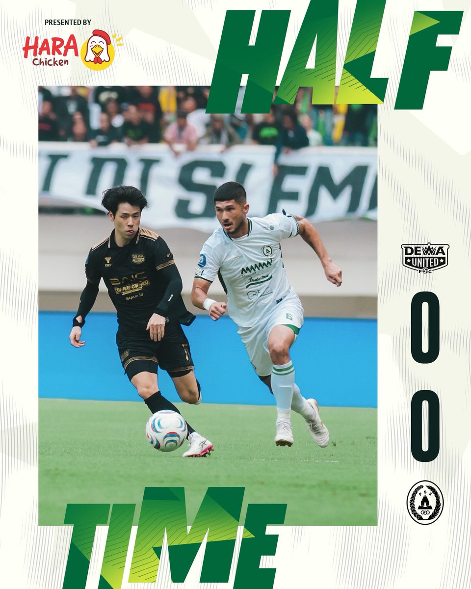 PSSleman's tweet photo. HT: Dewa United Banten FC 0-0 PSS Sleman.
Sama kuat hingga jeda babak.π
#PSS #COSE #PSSday #DUBvsPSS https://t.co/iTJpq1DADY
