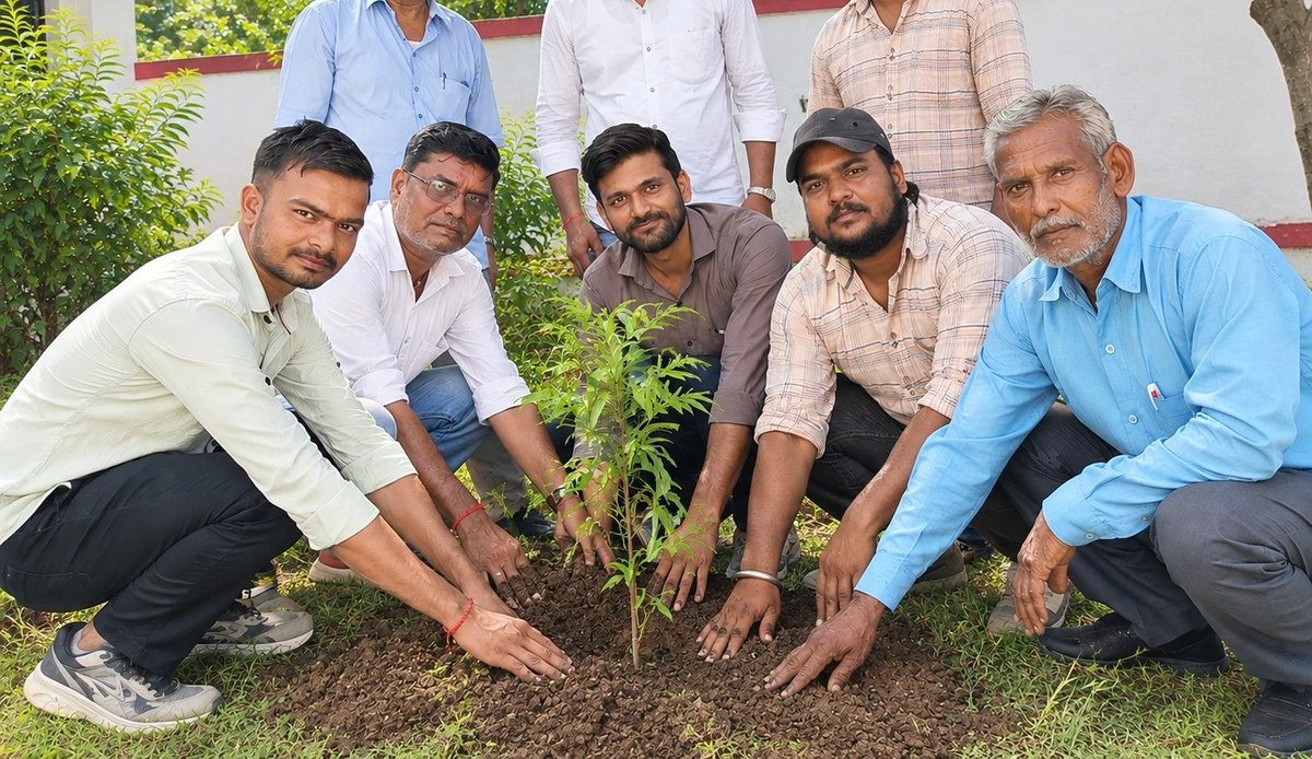 cpmgup's tweet photo. 🌱🇮🇳 स्वच्छ भारत–हरित भारत की ओर एक और कदम!🇮🇳🌱

स्वच्छता ही सेवा अभियान 2026 एवं एक पेड़ माँ के नाम अभियान के अंतर्गत उत्तर प���रदेश डाक परिमण्डल के विभिन्न कार्यालयों में ��त्साहपूर्वक वृक्षारोपण अभियान चलाया गया। https://t.co/bM9LB0VzLh