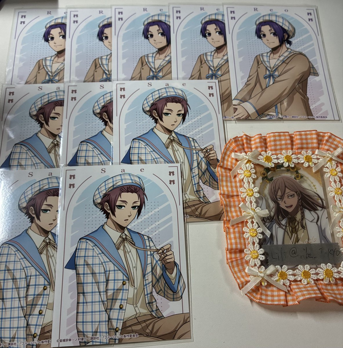ribe_TOKYO's tweet photo. 【交換、譲渡】
ブルーロック　ブルロ　チェックセーラー　ブロマイド

譲　潔　凛　冴　御影

求　同異種凪or定���➕送料

譲渡はまとめての方優先。

交換譲渡に優劣なし。 https://t.co/lWjqozKiSL