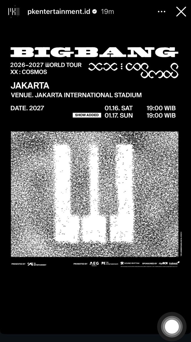 Nuhesue's tweet photo. Btw aku ada membership, ada yg mau dibantuin jaswar ga??? Yg serius aja please , soalnya aku kemaren dah dapet pas membership alhamdulillah jd ini ada add show dan kalau pake membership sendiri gpp, Big Bang XX : Cosmos in Jakarta

#bigbang #bigbangcosmosjakarta https://t.co/btj37B8JgF