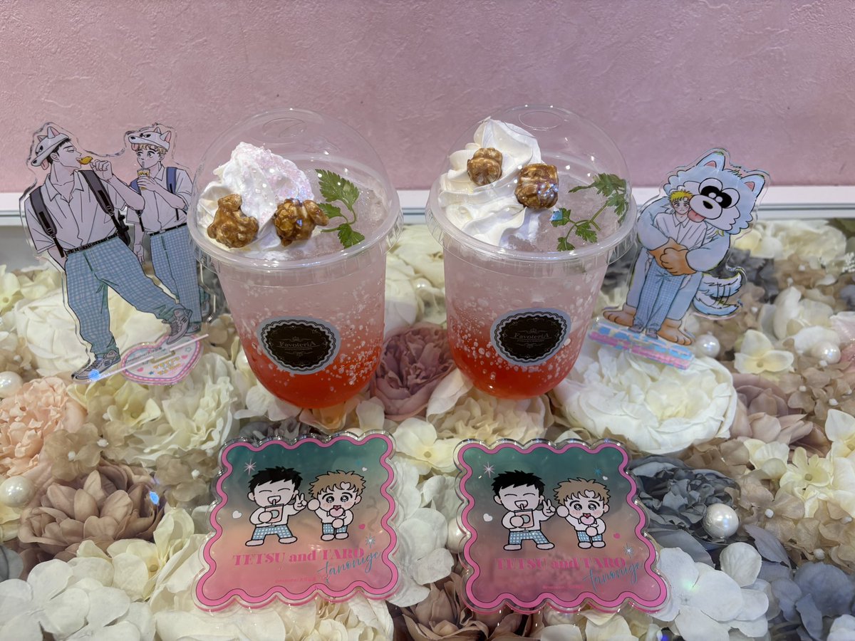 keiko626's tweet photo. #たろ逃げファボテリア
#mememe 先生（@manga_mememe）
先週に引き続き今日もてつたろちゃん達に会いにファボテリアに行ってきました。名古屋から大阪に帰省してきた友達と予定が会ったので一緒に行けてキャッキャしながら幸せ空間で癒されました🫶ほんと、どこを見てもカワイイ！！ https://t.co/LEgdL6SZKL