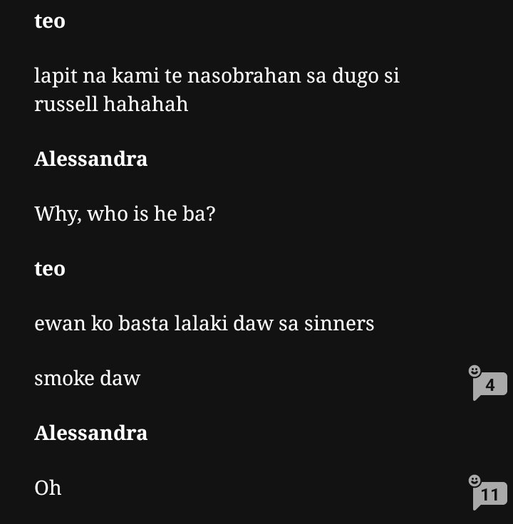 ashsrmt's tweet photo. so this is smoke from sinners, omg?! gets ko na si alessa, mapapa-ganon ka talaga sa costume/ peg ni russ 

her "oh" is giving "oh my god, ang gwapo" talaga 

#OffTheRecordWP https://t.co/KXJwtTKgSW