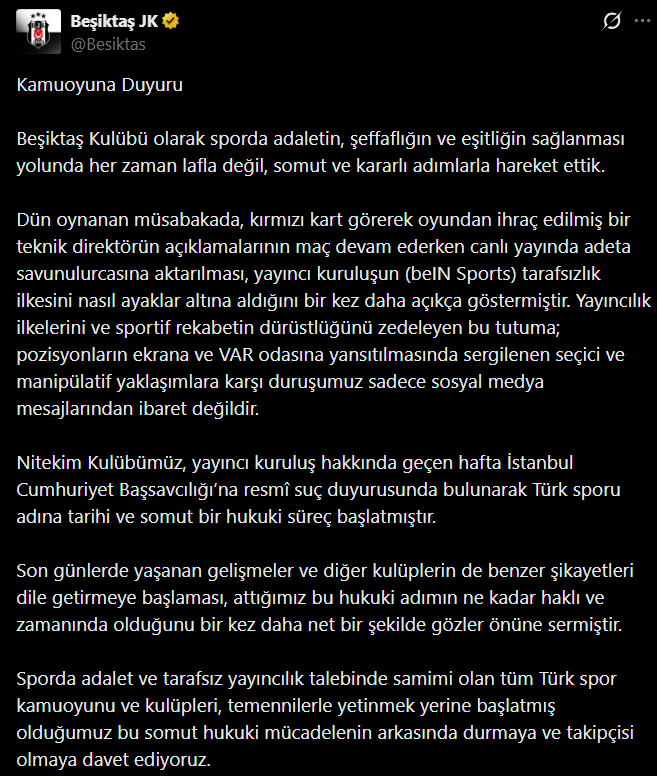 demarkesports's tweet photo. Beşiktaş'tan açıklama https://t.co/xfV19LQFQ8