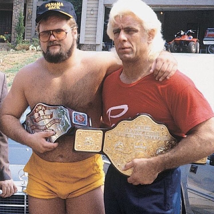 Wrestling80s90s's tweet photo. Happy Birthday 'The Enforcer' Arn Anderson who is 68 today! https://t.co/fAlHL8P5sC