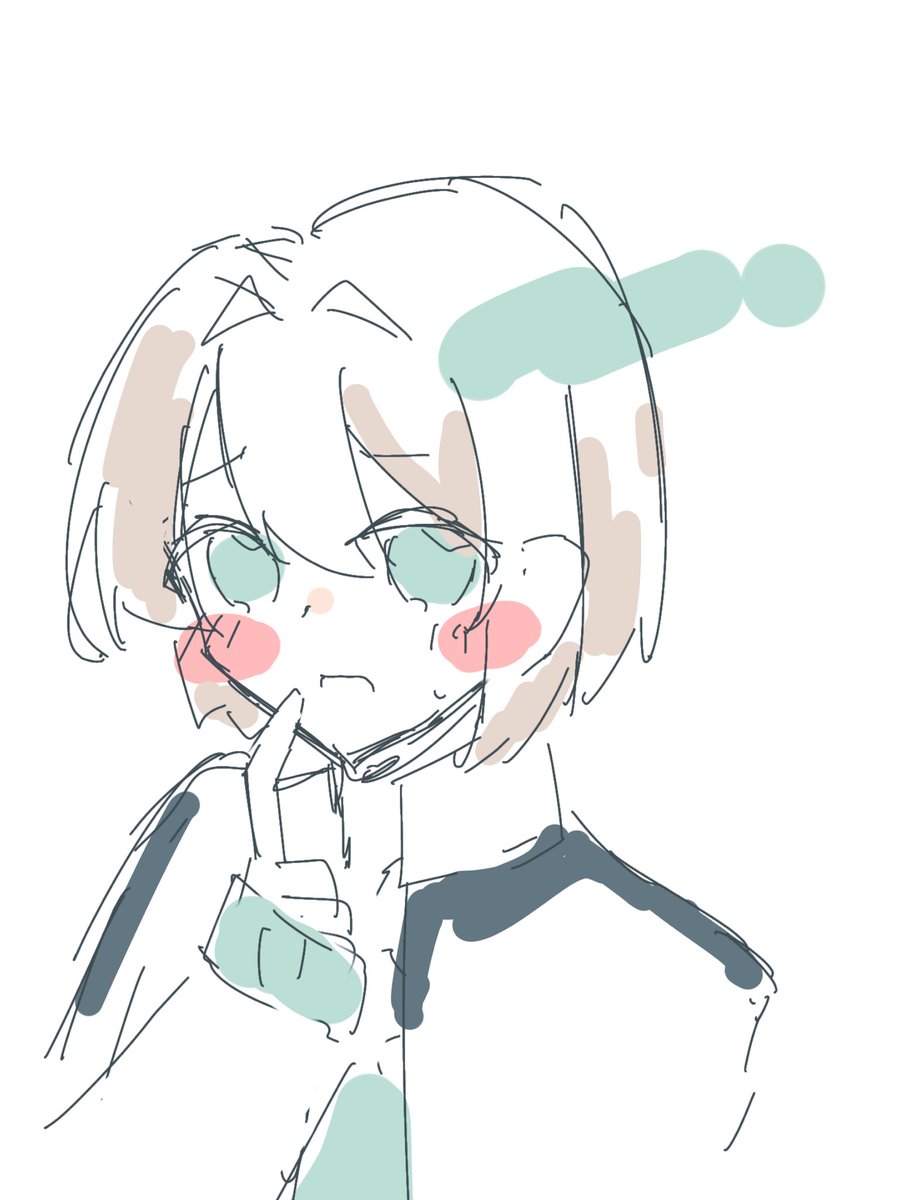 cfgqfm's tweet photo. こんなかんじで照れてて欲しいなという願望のらくがき
#メメリ絵 https://t.co/hhOa5OSHcF