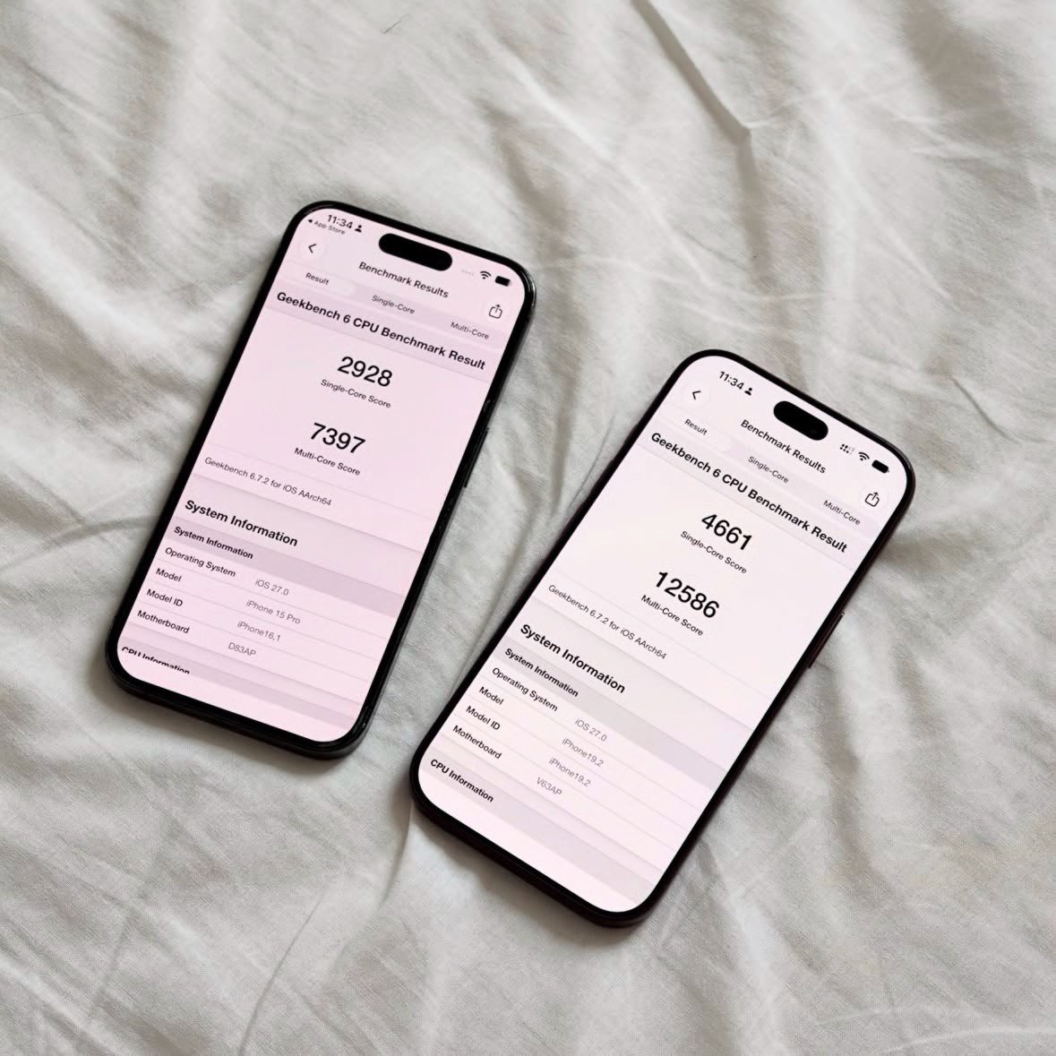 ImamLinux's tweet photo. Nobody talks about the huge difference between the iPhone 15pro and iPhone 18pro, There’s been a massive change From Apple over the last few years.

iPhone 15pro CPU: 
2928 single-core score and 7397 multi-core score.

iPhone 18pro CPU: 
4661 single-core score and 12586 multi-core score.

IPhone 15pro GPU:
28600 GPU metal score.

IPhone 18pro GPU:
63087 GPU metal score.

IPhone 18pro and max is a big changer, let me know in the comments below if you will be upgrading to the new iPhone 18pro or max.