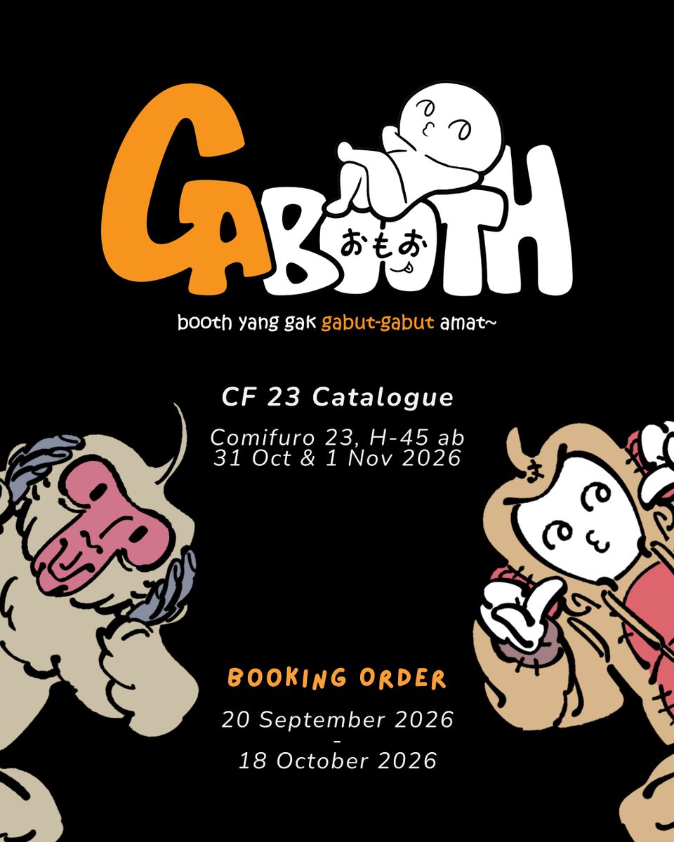 deciidesu's tweet photo. ๐&๐'s are appreciated !
Hai y'all, we're back for Comifuro 23!
๐ 20 Sept 2026 - 18 Oct 2026
๐ H-45 AB, Both Days!
๐ https://t.co/lDRs3rqFPJ
Fandoms:
- Jujutsu Kaisen
- Dandadan
- Naruto
- Demon Slayer
- Dungeon Meshi
- Witch Hat Atelir
#comifuro23 #CF23 #CF23Catalog https://t.co/5QiMIBRpG9