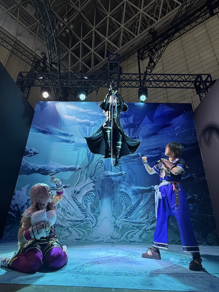 Regulus3939's tweet photo. セラ「あっ、あれは何…！？」
ノエル「何かは分からないけど、とにかく戦るしかない！来るぞ！！」

#TGS2026 
#FF https://t.co/EEDakhQtnu