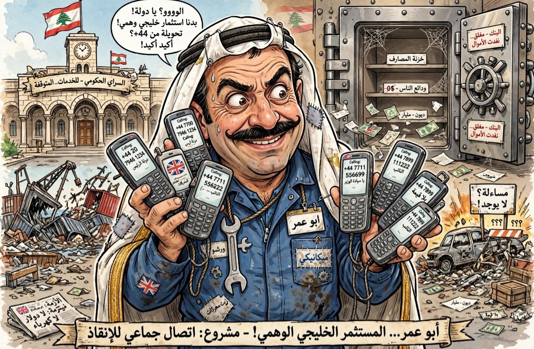 elie_assouad's tweet photo. #فايقين_على_ابو_عمر ؟
- ميكانيكي بلهجة خليجية يتصل بدولة الرئيس وسعادة الوزير ..
- حرر ودائع مصرفية ، مثال وديعة مرتو لعريمط حررها رئيس جمعية المصارف فورا"
- مناقصة بمرفأ بيروت اعطيت لابن عريمط باتصال واحد
- التحقيقات محصورة بمديرية مخابرات الجيش بطلب سعودي
- #حكومة_ابو_عمر_شغالة https://t.co/VTe5xtuAzL