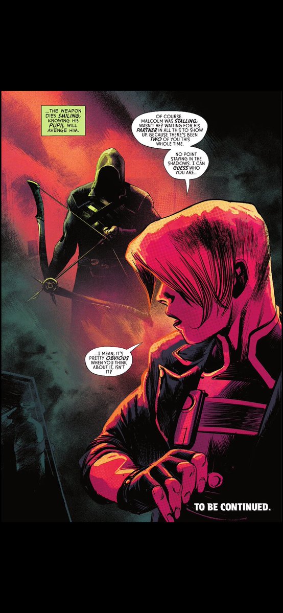 dr_stinkmeaner's tweet photo. Captured by Hammond and Grundy, an interrogation turns to chaos and death with a reveal of another green Arrow. Who's behind the mask now?
#absolutegreenarrow https://t.co/CEeVmdKEQp