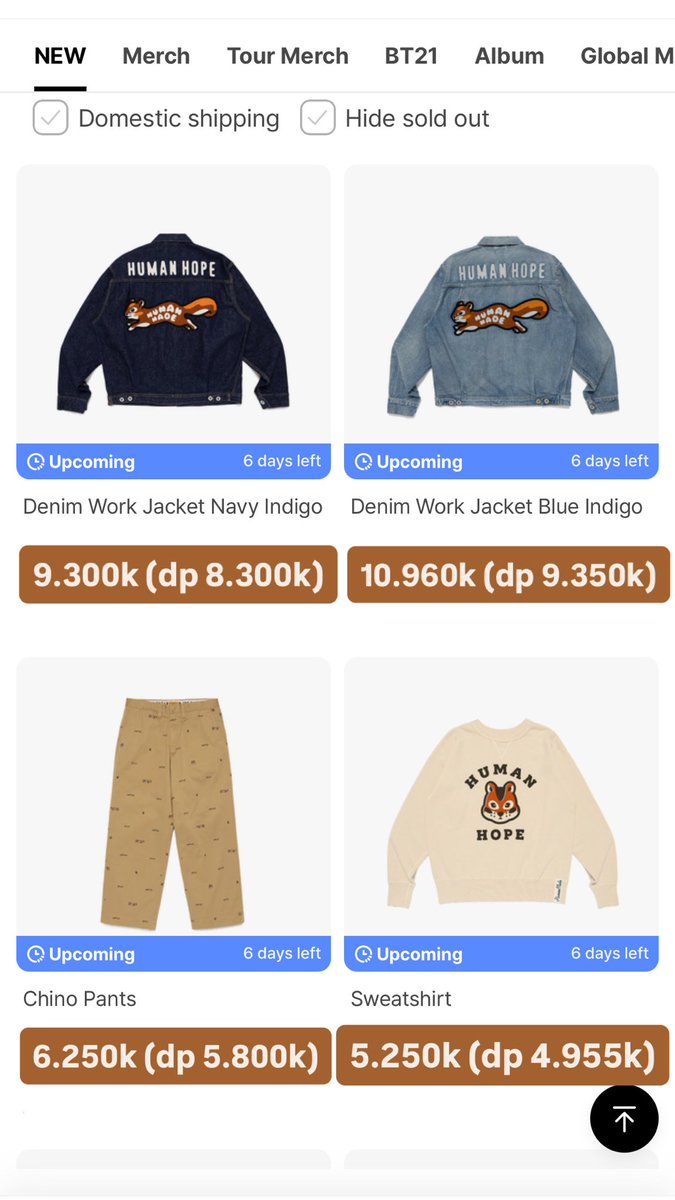 flowivyystore's tweet photo. ⭐️Open Pre-Order⭐️

💜HUMANMADE x JHOPE💜

📌harga tertera di foto

✅EMS tax
❌packing+adm 🍊
🟡harga bisa berubah, sesuai berat https://t.co/MZVYZhCOCG