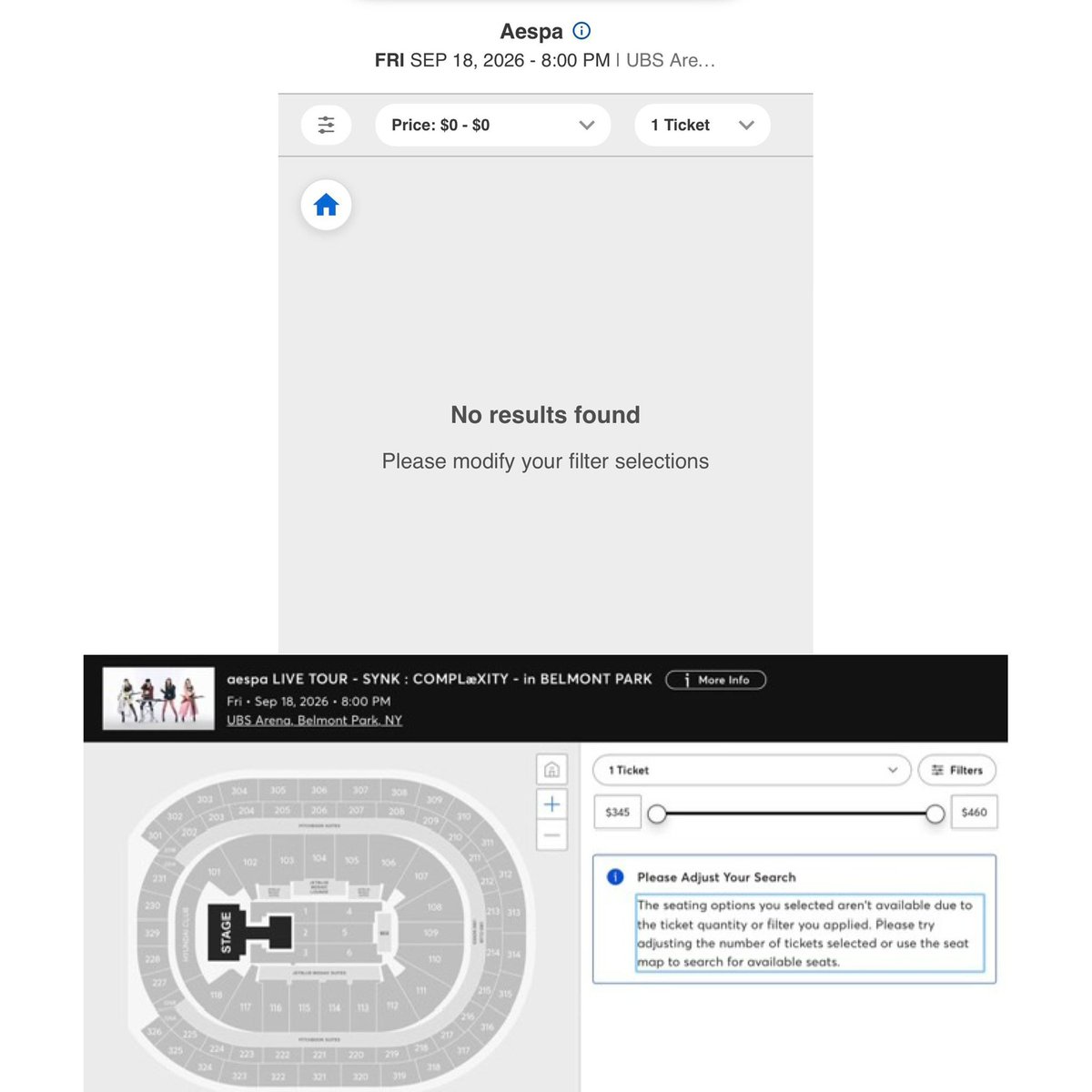aespaCrave_'s tweet photo. #aespa's NYC stop reaches a complete SOLD OUT across BOTH standard admission and official resale inventory. All newly added tickets and official resale platforms are sold out as well. https://t.co/l8qsrQgqTh