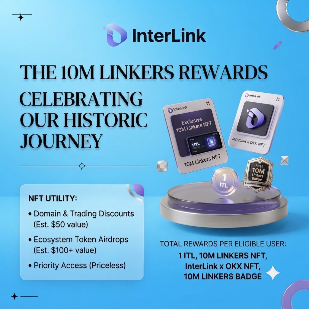 VaasuKadiri94's tweet photo. Celebrating our historic journey with the 10M Linkers Rewards, Linkers! ๐
โ#InterLink #ITL #ITLG #OKX #CommunityFirst #Web3Community #BuildingTogether https://t.co/qcQKgeNEcW