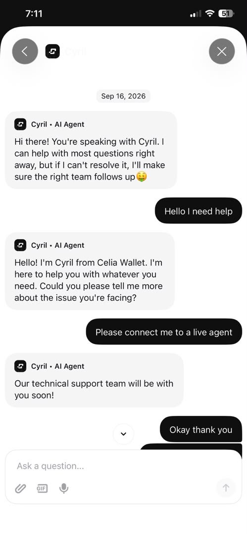 Ayomytt's tweet photo. Today makes it day 5 of having no access to my funds because it is stuck on @CeliaWallet 

Dear @EmmanuelAfula I  made a deposit on 16th of September, and I have been unable to withdraw my funds since then. 

 Id - Premyt

Please kindly help look into it https://t.co/zKNdIC5Fu6