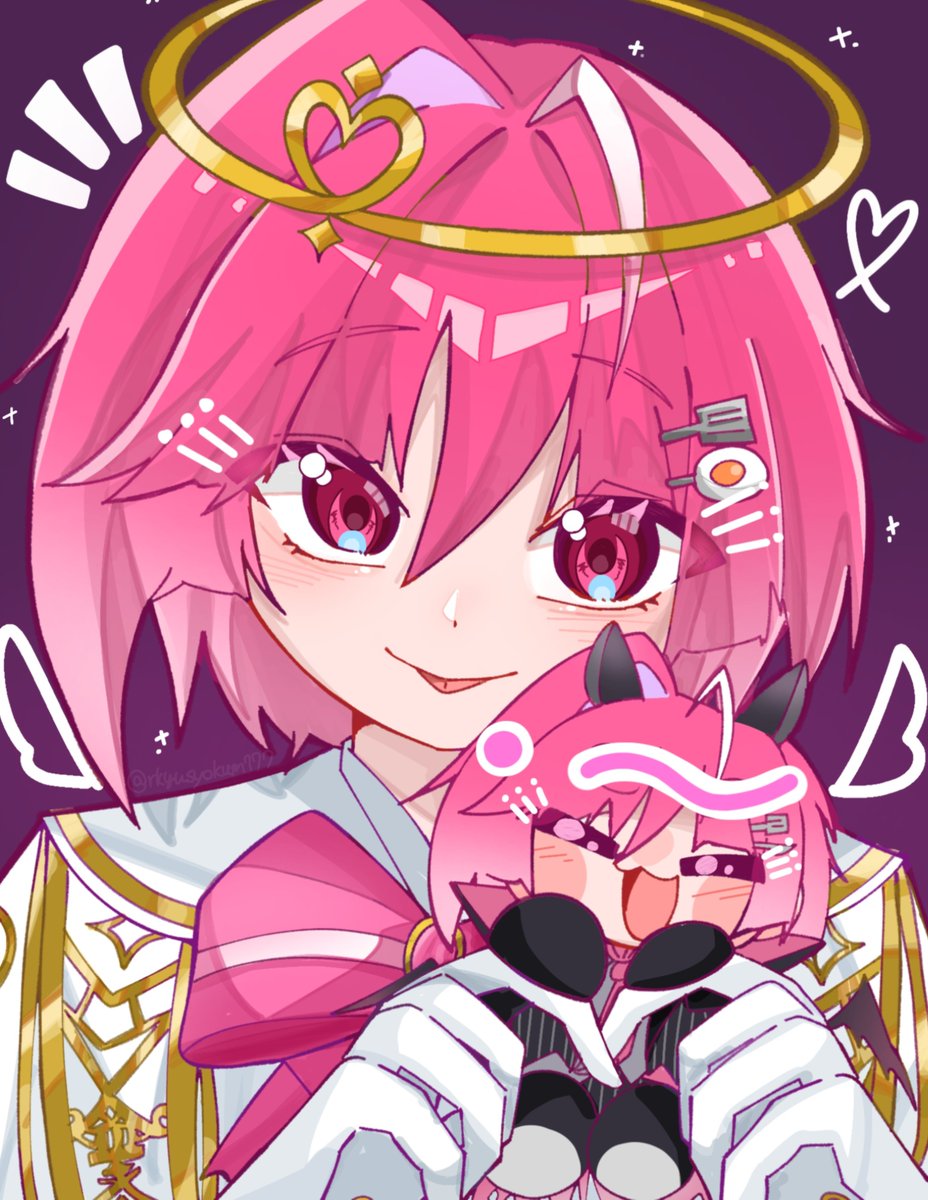 rkyusyokum777's tweet photo. 👼🩷😈❓
 #みかさ絵  #みかさ家 https://t.co/SWYFhTiXXY