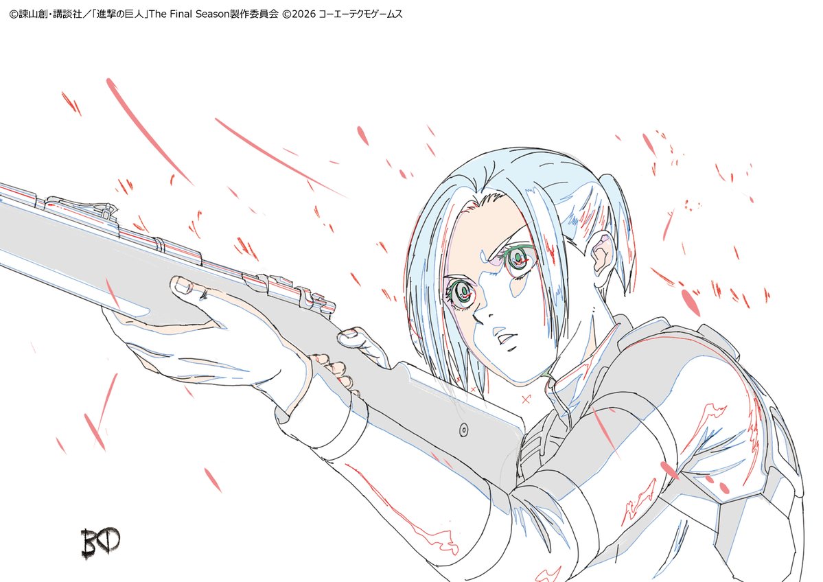 kt_shingeki's tweet photo. 【『#進撃の巨人3』OPアニメ原画公開！】

MAPPAが制作中のOPアニメから、一部の原画を先行公開！

ぜひご覧ください！

※OPアニメはゲーム本編には含まれず、後日のアップデートで追加されます

進撃の巨人３ 公式サイト https://t.co/qLZWLjmILQ

#進撃の巨人 #shingeki https://t.co/uv623YS7sW