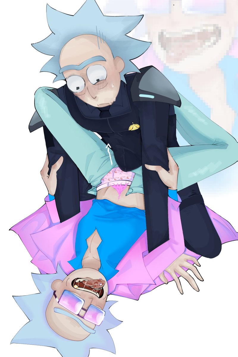 R_Rick_774's tweet photo. Oh, great! I actually drew a version of them with almost no clothes on too—just a little bit of clothing here and there. It’s not finished yet, though, and it probably won’t be anytime soon. #miamirick #Coprick https://t.co/gvE4AMGENY