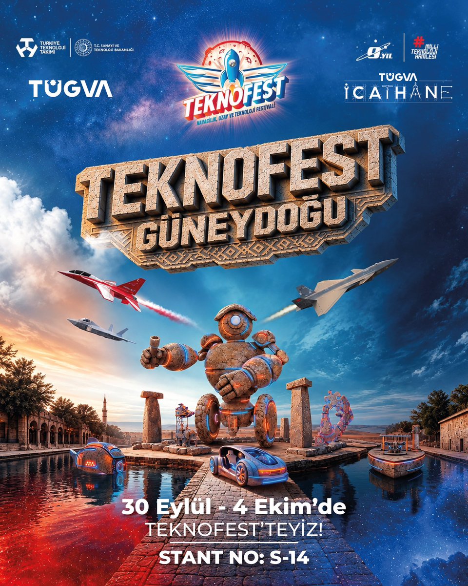 tugvaTR's tweet photo. TÜGVA İcathane’nin heyecanına ortak olmak için seni de S-14 numaralı standımıza bekliyoruz. 😉 https://t.co/Wuxt9q9Z4g