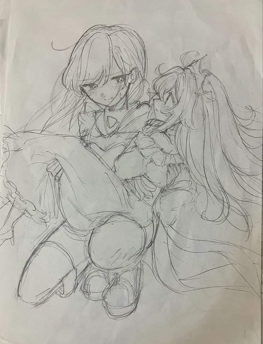 Tunohtm's tweet photo. #illustration‌‌ #100カノファンアート #なのしず https://t.co/XHilW2sIpO