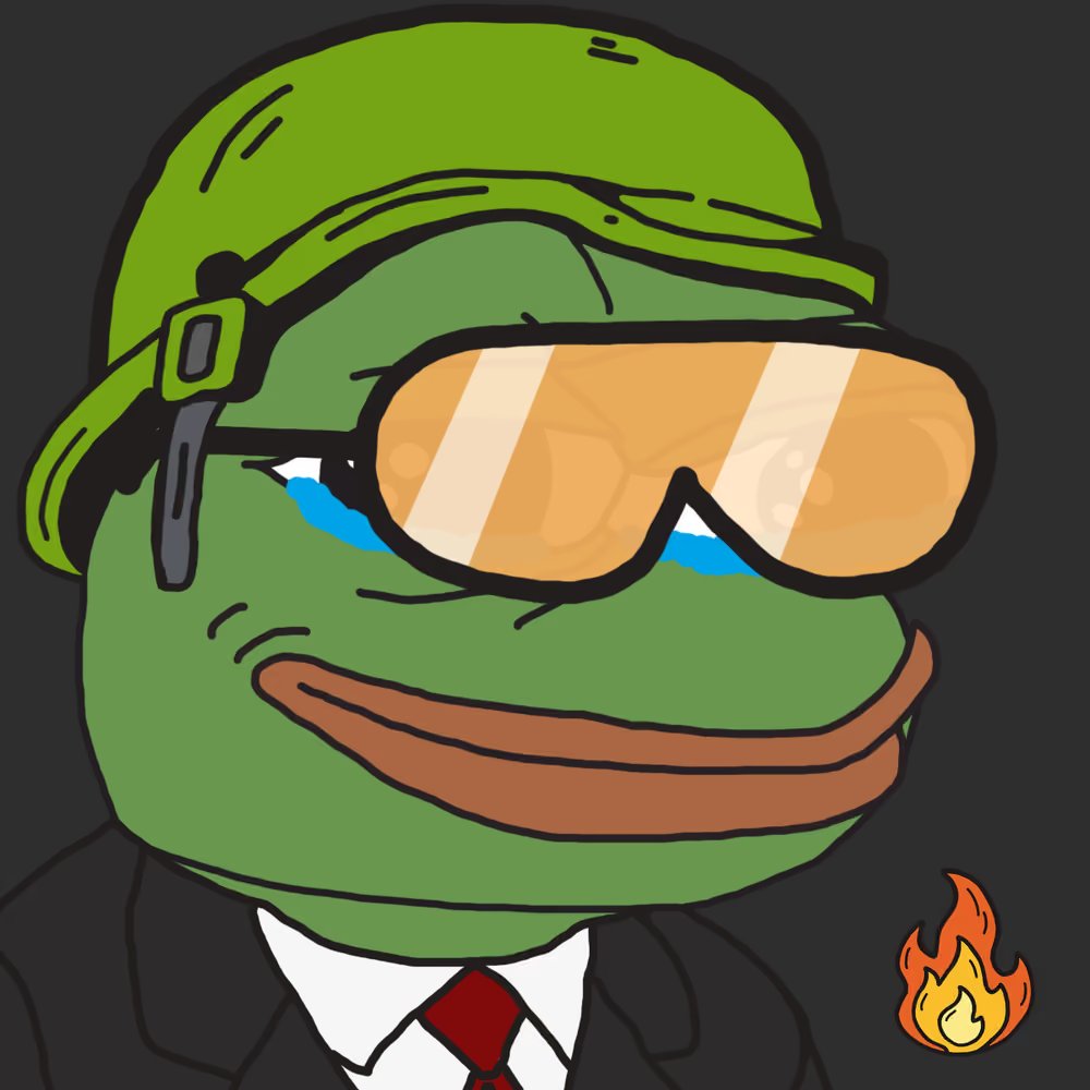 hoodpepes's tweet photo. Hood Pepe floor sweeper bot now receives 100% of the royalty fee (5%) and automatically buys floor pepes when it can afford them and then burns them

0x8131f8b40a35c72d01017884c9f15db8d6363d78

2x Hood Pepes have already been burned

https://t.co/nvCPLcHJLM
https://t.co/qPbCu2IyK5