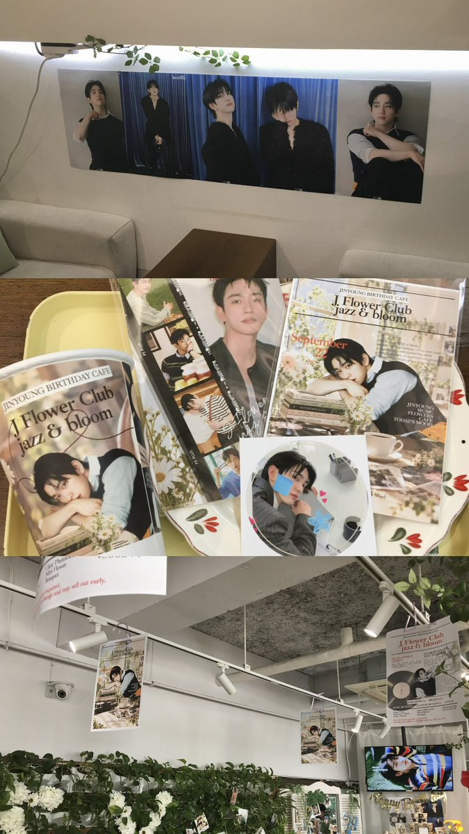 waangnyung's tweet photo. @5gicoffee87925 
#JFlowerClub
#카페오늘의기분
#박진영 @JINYOUNG

우선 주문할 때 메뉴판 너무 귀여웠어요! 들어가자마자 꽃이랑 초록초록한 행잉플랜트 덕분에 공간 분위기도 화사하고 정말 좋았어요 준비하시느라 정말 고생 많으셨어요! 예쁜 생일카페 열어주셔서 감사합니다🧡 https://t.co/65rwpVxrJz