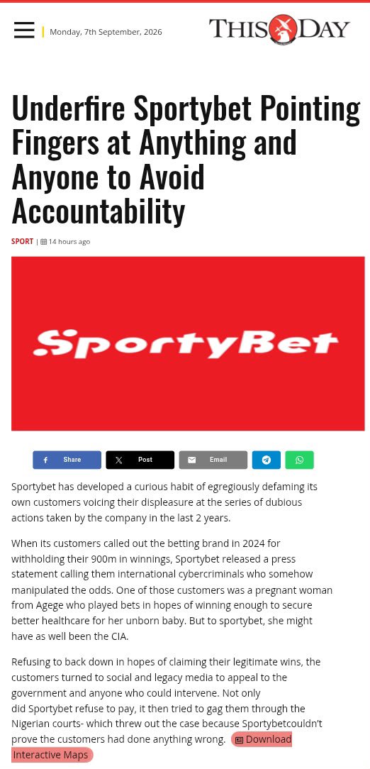 diianasilver's tweet photo. If customers have submitted evidence of disputed winnings, that evidence deserves proper consideration by the appropriate authorities. @fccpcnigeria @fmyd_nigeria #SportyBetBoycott https://t.co/aEK2LjPyI7