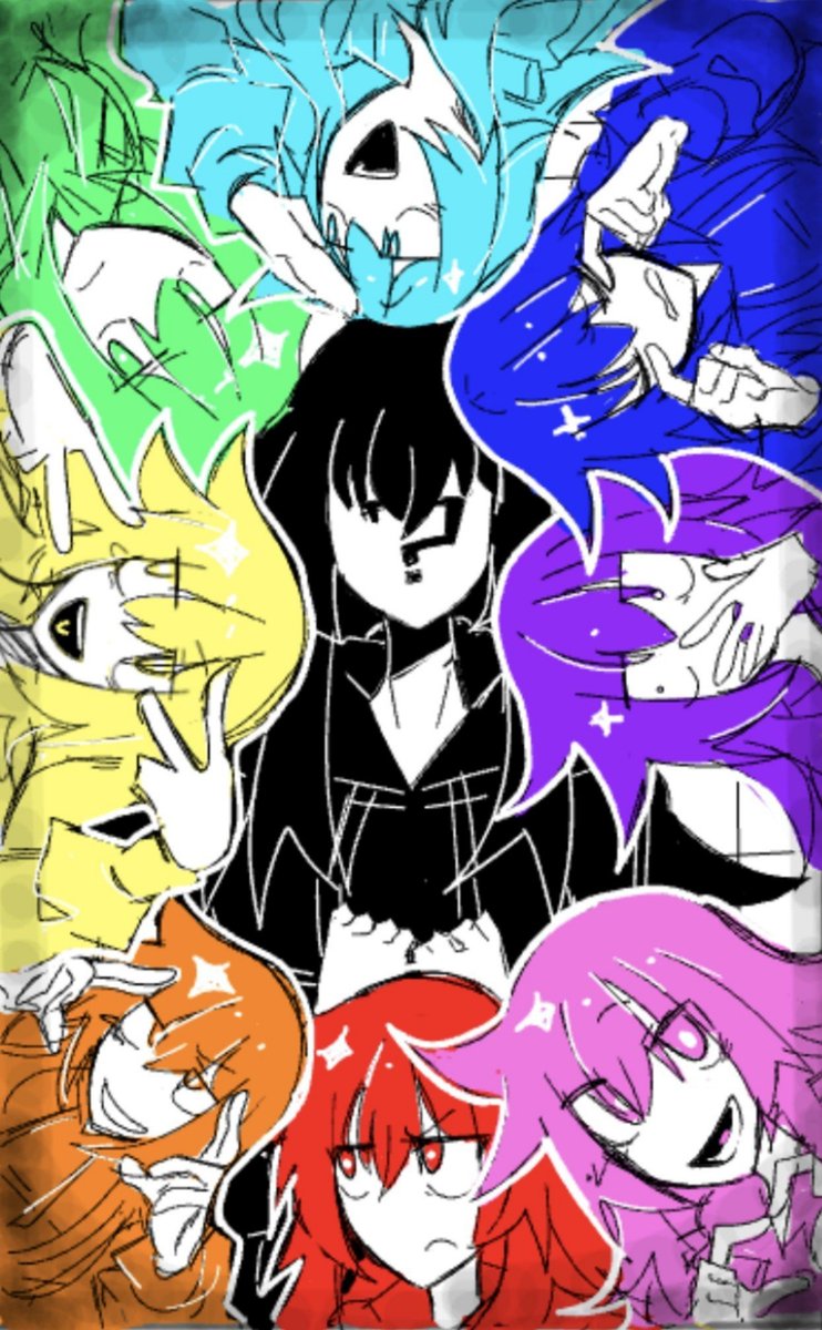 clock_prizeair's tweet photo. 絵チャ産！！！
1〜2枚目は曲パロ！！
#OC #創作 https://t.co/H5449b8dNn