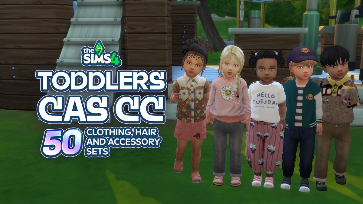 TheSimCommunity's tweet photo. Big Style For Little Sims: 50 Lovable #TheSims4 Toddler CC CAS Sets 🪞
>> https://t.co/KiKB6aIvHj https://t.co/BmvK3kAiCa