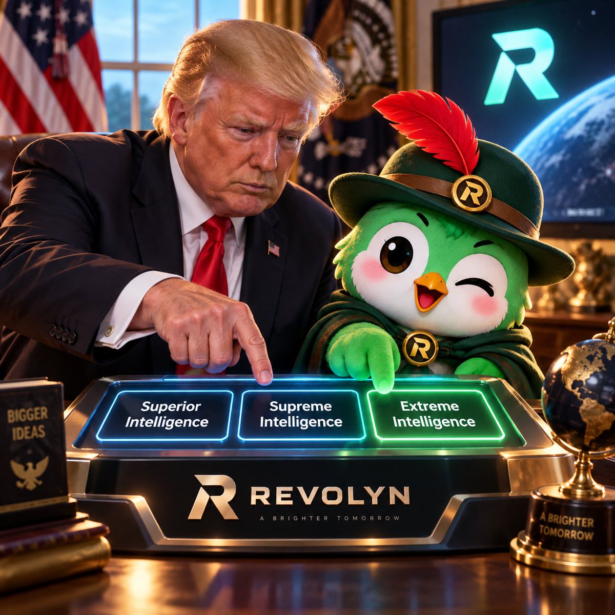 Revolyn_'s tweet photo. @realDonaldTrump The future is being built one revolution at a time. Revolyn is building its own gaming revolution. https://t.co/2soSDV38eW