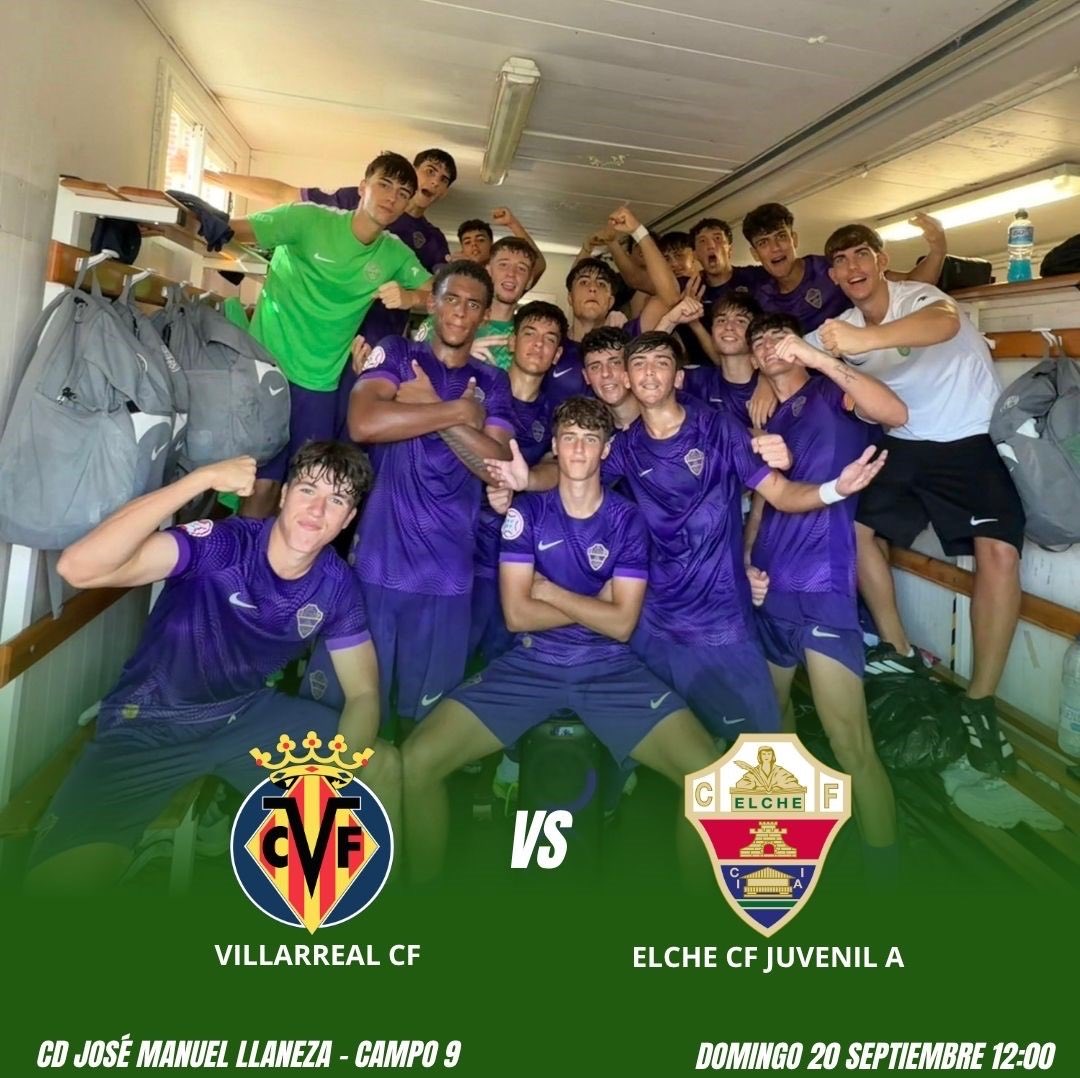 pasionfjv's tweet photo. El Elche Juvenil A mide sus fuerzas ante uno de los candidatos al título.
Los franjiverdes llegan al encuentro frente al Villarreal sumando dos victorias en dos grandes encuentros frente a Valencia y Murcia.
#ElcheCF https://t.co/J73PHqkgbx