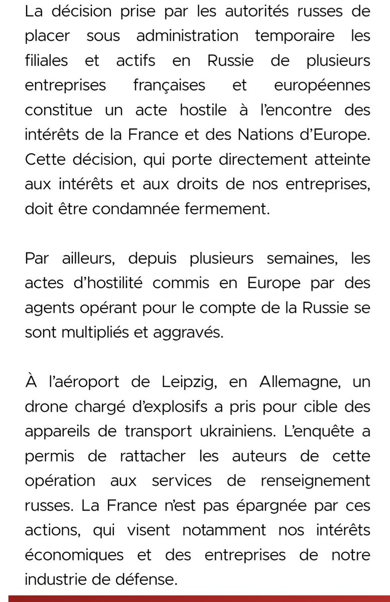 jacopo_iacoboni's tweet photo. Il comunicato di Marine Le Pen e Bardella contro le interferenze e gli attentati russi (che nomina esplocitamente) in Francia e in Europa è sorprendente, anche se andrà misurato nel tempo.

Certo sono parole che Conte, Vannacci e Salvini non direbbero mai, contro la Russia. https://t.co/R4wIzbz5NF