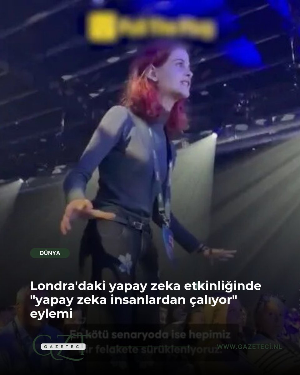 GazeteciNL's tweet photo. Londra'daki yapay zeka etkinliğinde "yapay zeka insanlardan çalıyor" eylemi

Londra’da düzenlenen “Yapay Zekâ Vizyonu” etkinliği, yapay zekânın toplum, çevre ve ekonomi üzerindeki etkilerine yönelik protestoya sahne oldu.

Haberin detayları: https://t.co/giYKd1Ip2D https://t.co/DEmBl9clJl