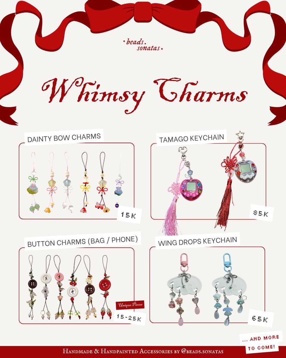 beads_sonatas's tweet photo. BEADS SONATAS CATALOGUE
(We're mainly on IG!)

#CF23 &amp; Arcane Alley BATCH 1 PRE-ORDER
[❤️&amp;🔁 very appreciated]

🗓️ 20Sept – 2Oct
📦 Pick Up Both Days &amp; Mail Order
🍎 Apothecary Diaries, Originals, Handmade Accessories

🔗 https://t.co/BzaGW8KBjC

#Comifuro23 #cf23catalogue 
(1/2) https://t.co/Vk3dwhSUXD